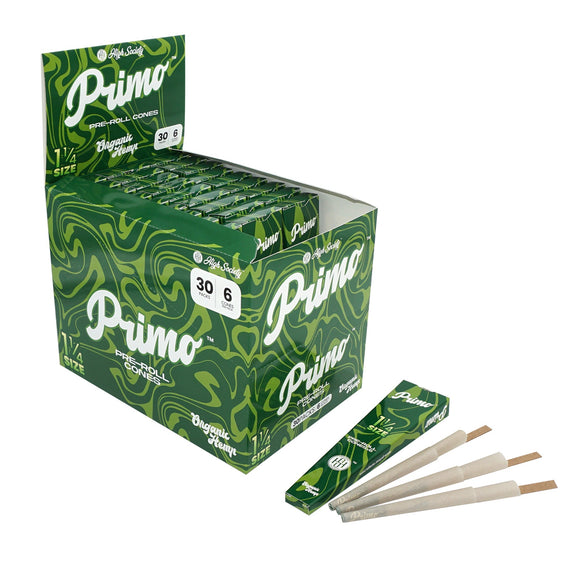 High Society - Primo Organic Hemp Pre-Roll Cones with Filter - 1.25