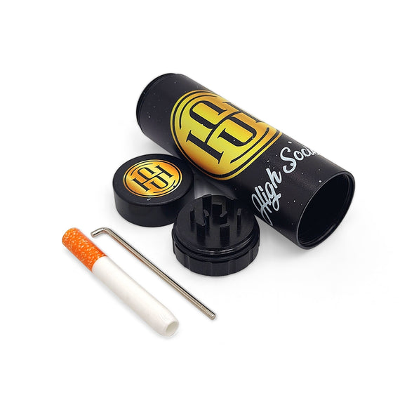 Dugout with mini Grinder - Black