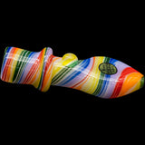 "Rainbow Tornado" Chillum Pipe