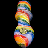 "Rainbow Tornado" Chillum Pipe