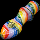 "Rainbow Tornado" Chillum Pipe