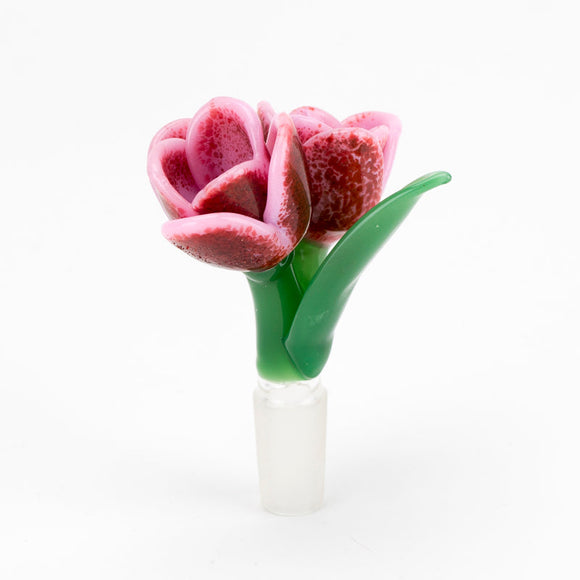 Strawberry Cream Tulip Bowl Piece