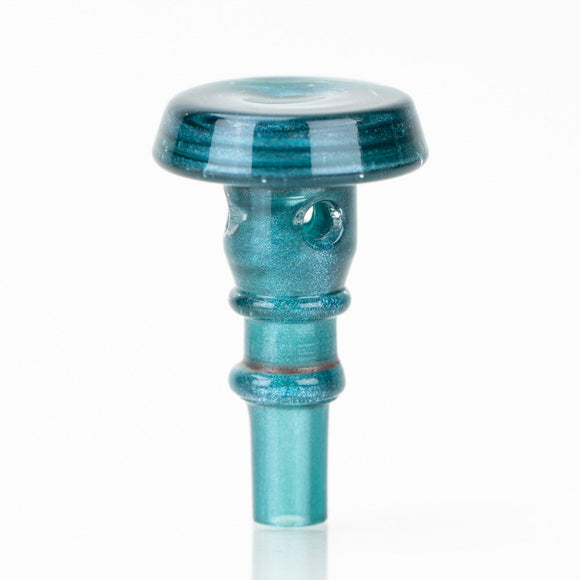 Empire Glasswork's PuffCo Peak Pro 3D XL Chamber Glass Joystick Cap - Blue Lagoon