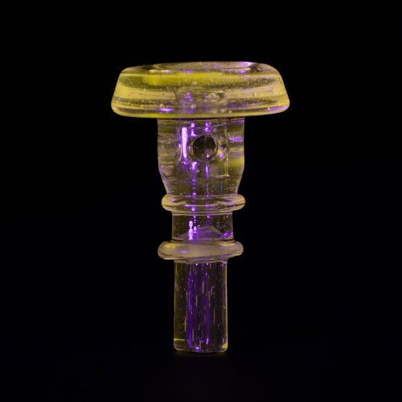 Empire Glasswork's PuffCo Peak Pro 3D XL Chamber Glass Joystick Cap - Eclipse