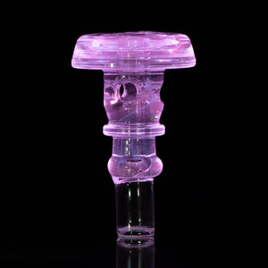 Empire Glasswork's PuffCo Peak Pro 3D XL Chamber Glass Joystick Cap - UV Pink