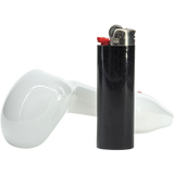 "Drooping Hearts" Solid White Drooper Spoon