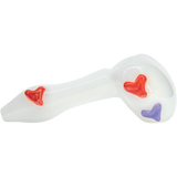 "Drooping Hearts" Solid White Drooper Spoon