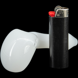 "Drooping Hearts" Solid White Drooper Spoon