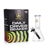 Ritual Smoke - Daily Driver 8" Beaker w/ American Color Accents - Purple