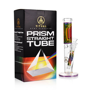 Ritual Smoke - Prism 10" Glass Straight Tube - Purple