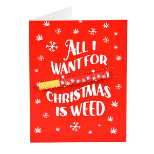 KushKards One Hitter Holiday Greeting Card