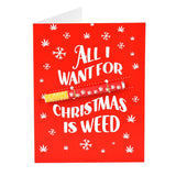 KushKards One Hitter Holiday Greeting Card