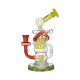 HONEYCOMB TWISTED RECYCLER GLASS RIG