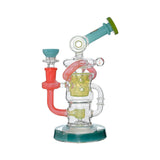 HONEYCOMB TWISTED RECYCLER GLASS RIG
