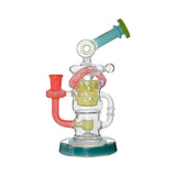 HONEYCOMB TWISTED RECYCLER GLASS RIG