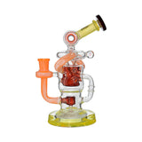 HONEYCOMB TWISTED RECYCLER GLASS RIG