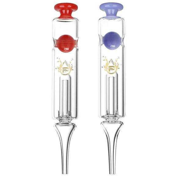 Pulsar Ball Bubbler Glass Dab Straw | 7.75