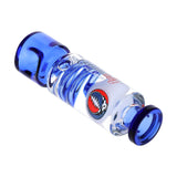 Grateful Dead x Pulsar Steal Your Face Glycerin Spiral Geometric Glass Hand Pipe - 5.25"