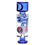 Grateful Dead x Pulsar Steal Your Face Glycerin Spiral Geometric Glass Hand Pipe - 5.25"