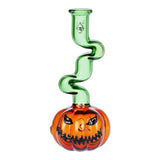 Pulsar Twisty And Wicked Jack-O-Lantern Glass Hand Pipe - 5.7"