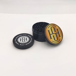 High Society - 4 PC 63mm Ceramic Teflon Coated Grinder - Gold