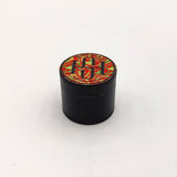 High Society - 4 PC 40mm Ceramic Teflon Coated Grinder - Rasta