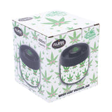 Fujima Dank Tank Vacuum Glass Jar - 4.2" / Hemp Leaf