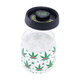 Fujima Dank Tank Vacuum Glass Jar - 4.2" / Hemp Leaf