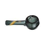 Marley Natural Spoon Pipe Smoked Glass Gold Stripe Decal
