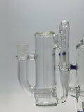TAG - 8.25" Super Slit Gridded Triple Inline Ash Catcher w/ Recycling E.C. 50x5MM (18MM Male to 18MM Female)