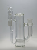 TAG - 8.25" Super Slit Gridded Triple Inline Ash Catcher w/ Recycling E.C. 50x5MM (18MM Male to 18MM Female)
