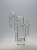 TAG - 8.25" Super Slit Gridded Triple Inline Ash Catcher w/ Recycling E.C. 50x5MM (18MM Male to 18MM Female)