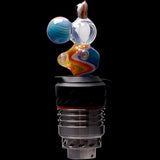 Rupert's Drop Dino Puffco Peak Glass Ball Cap