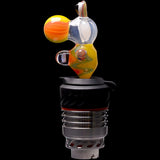 Rupert's Drop Dino Puffco Peak Glass Ball Cap