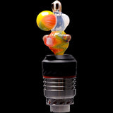 Rupert's Drop Dino Puffco Peak Glass Ball Cap