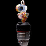 Rupert's Drop Dino Puffco Peak Glass Ball Cap