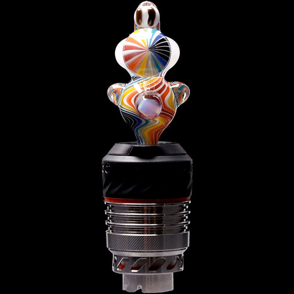 Rupert's Drop Dino Puffco Peak Glass Ball Cap