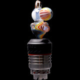 Rupert's Drop Dino Puffco Peak Glass Ball Cap