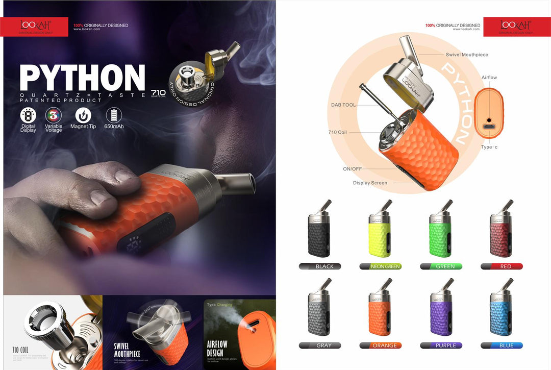 Lookah Python Concentrate Vaporizer | Lux Vapes