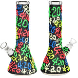 It's 420 Everywhere Glow in the Dark Beaker Water Pipe - 10.25" / 14mm F