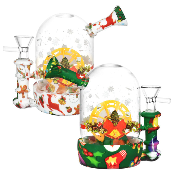 Christmas Waterwheel Bell Jar Water Pipe - 4.5