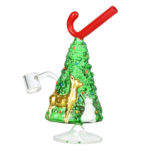 Christmas Tree w/ Candy Cane Glass Rig - 7.25