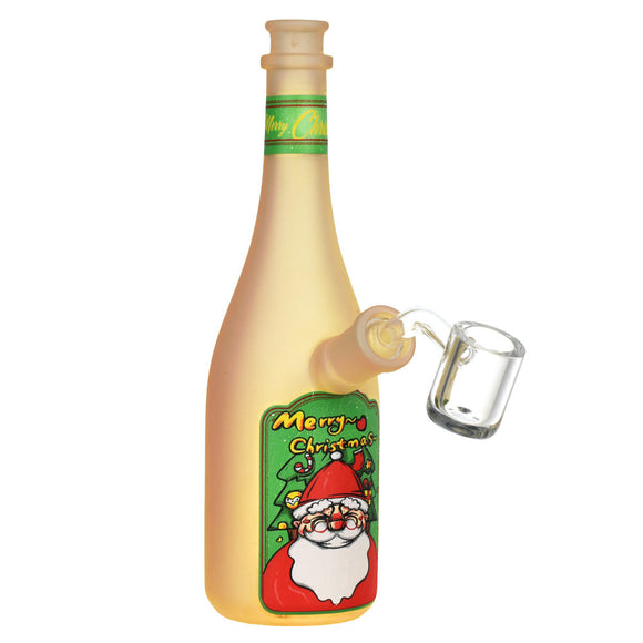 Christmas Spirits Bottle Glass Rig - 7.25