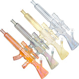 Machine Gun Glass Water Pipe - 23.75" / 14mm F / Colors Vary