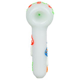 6CT Bundle - 420 Painted Glow In The Dark Glass Hand Pipe - 5" / Assorted Designs