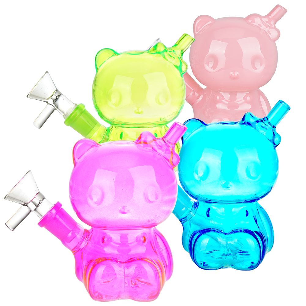 Hey There Kitty Glass Water Pipe - 4" / 14mm F | Lux Vapes - Lux Vapes Hey There Kitty Glass Water Pipe - 4" / 14mm F | Lux Vapes - Lux Vapes