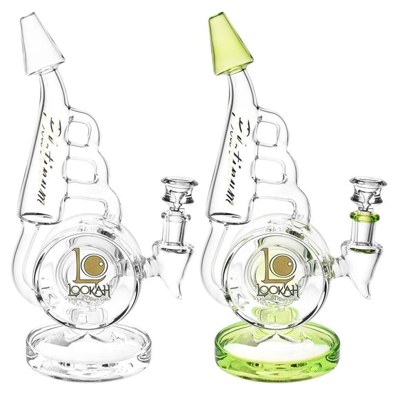 Lookah Glass Horn Recycler Water Pipe | 10.5