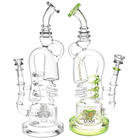 Lookah Glass Spiral Recycler Water Pipe | 14.75