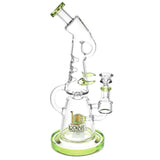 Lookah Glass Wave Recycler Water Pipe | 12.25" | 14mm F