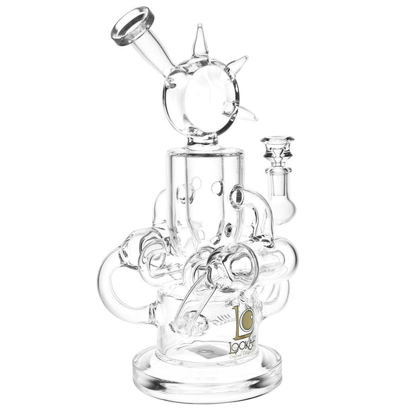 Lookah Glass Robot Chicken Recycler Water Pipe | 12